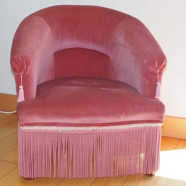 fauteuil-crapaud-velours-rose