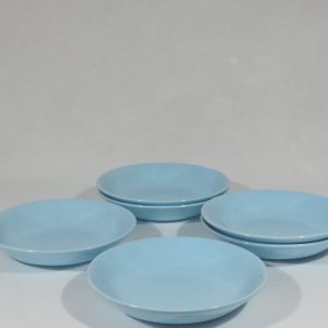 lot de 6 assiettes creuses bleu-pastel