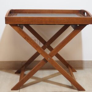 grand plateau bois desserte sur pied pliant